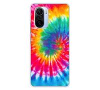 Coque en silicone imprimée compatible Xiaomi Mi 11i Tie Dye Spirale