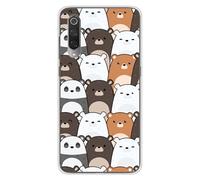 Coque en silicone imprimée compatible Xiaomi Mi 9 Mi 9 Pro Réunion de Nounours