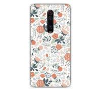 Coque en silicone imprimée compatible Xiaomi Mi 9T Danse des roses