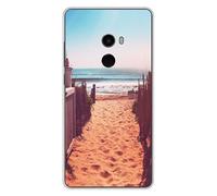 Coque en silicone imprimée compatible Xiaomi Mi Mix 2 Chemin de plage