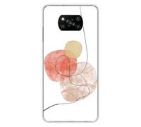 Coque en silicone imprimée compatible Xiaomi Poco X3 Poco X3 Pro One line rouge