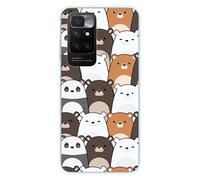 Coque en silicone imprimée compatible Xiaomi Redmi 10 Réunion de Nounours
