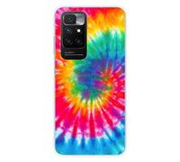 Coque en silicone imprimée compatible Xiaomi Redmi 10 Tie Dye Spirale