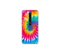 Coque en silicone imprimée compatible Xiaomi Redmi 8 Tie Dye Spirale
