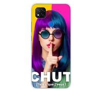Coque en silicone imprimée compatible Xiaomi Redmi 9C Chut