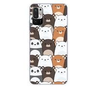 Coque en silicone imprimée compatible Xiaomi Redmi Note 10 5G Réunion de Nounours