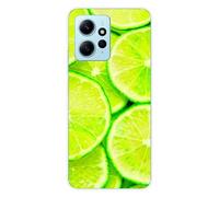 Coque en silicone imprimée compatible Xiaomi Redmi Note 12 4G Citron