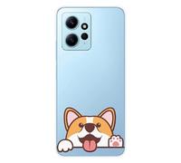 Coque en silicone imprimée compatible Xiaomi Redmi Note 12 4G Coucou Corgi