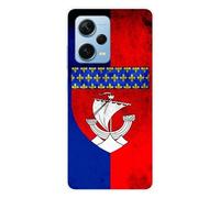 Coque en silicone imprimée compatible Xiaomi Redmi Note 12 Pro Plus Drapeau Paris