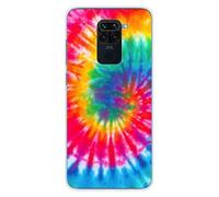 Coque en silicone imprimée compatible Xiaomi Redmi Note 9 Tie Dye Spirale