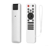 Coque en silicone légère et antidérapante avec découpes précises pour télécommande LG MR25GA pour SmartTV séries C5/B5/G5/M5 2025 (blanc)