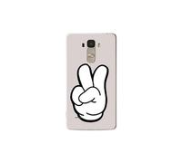 Coque en silicone LG G4 Stylus - Swag Hand Blanc