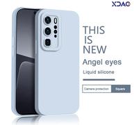 Coque en silicone liquide pour Huawei P40 Pro Plus Lite, nouveau, yeux d'ange, doux, luxe, 256, original, P40Pro Pro + P40Lite, 4G, 5G, coque arrière Lemon Yellow