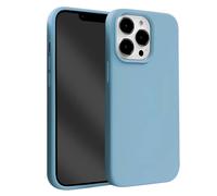 Coque en Silicone Liquide pour iPhone 13 Pro Max Anti-Choc Flexible Bleu