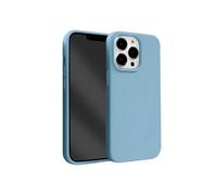 Coque en Silicone Liquide pour iPhone 13 Pro Max Anti-Choc Flexible Crong Bleu