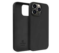 Coque en Silicone Liquide pour iPhone 14 Pro Max Anti-Choc Flexible Crong Noir