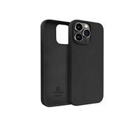 Coque en Silicone Liquide pour iPhone 14 Pro Max Anti-Choc Flexible Crong Noir