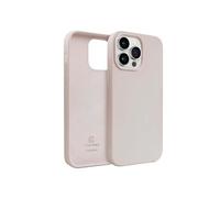 Coque en Silicone Liquide pour iPhone 14 Pro Max Anti-Choc Flexible Crong Rose clair
