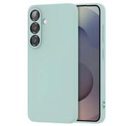 Coque en Silicone Liquide pour Samsung Galaxy S25 Anti-Choc Flexible Crong Vert