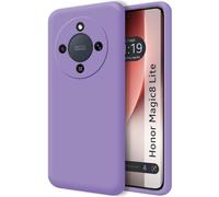 Coque en silicone liquide ultra douce pour Huawei Honor Magic 8 Lite 5G couleur violette