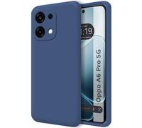Coque en silicone liquide ultra douce pour Oppo A6 Pro 5G couleur bleue