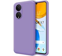 Coque en Silicone Liquide Ultra Souple pour Huawei Honor X7 Violet