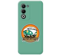 Coque en silicone liquide vert pour OPPO A5m / A5 4G / 5G design Adventure dessins