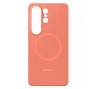 Samsung Galaxy S26 Ultra Coque magnétique en Silicone Rouge Corail