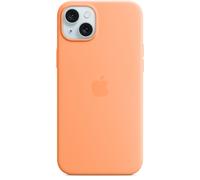 Coque en silicone MagSafe pour Apple iPhone 15 Plus - Orange Sorbet