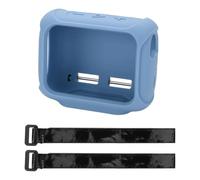Coque en silicone mat pour Go 5, bleu | Couverture avant ouverte, sangles auto-agrippantes, utilisation de transport, voyage