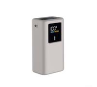 Coque en silicone moulé avec précision pour CUKTECH 10 pour mini banque d'alimentation offrant une protection complète et une accessibilité fonctionnelle au port (gris)