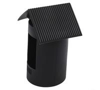 Coque en silicone noire résistante aux intempéries compatible avec batterie Ring Stick-Up Cam - Protection extérieure anti-poussière avec découpes précises pour un accès complet et une longue durée de