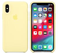 Coque En Silicone Officielle Apple iPhone XS - Jaune Mellow - Neuf