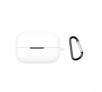 Coque en silicone optimisée pour Sony LinkBuds Clip WF-LC900 permettant une compatibilité totale avec les accessoires de charge (blanc)