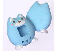 Coque en silicone optimisée pour Tamagotchi Paradise prenant en charge la dynamique de prise en main naturelle et l'expérience interactive continue (bleu)