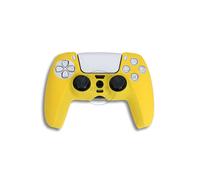 Coque en silicone orange plus fine pour manette PS5, grand port de charge pour PlayStation 5 DualSense