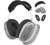 Coque En Silicone Pour Airpods Max Écouters Housses Tpu Souple Pour Les Coupelles D'Oreille, Housse Silicone Les Oreillettes Et L'Arceau - Anti-Rayures Coque De Protection - Noir[CAS6212777]