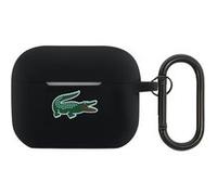 Coque en Silicone pour AirPods Pro 2 avec Mousqueton Lacoste Noir