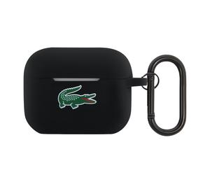 Coque en Silicone pour AirPods Pro 2 avec Mousqueton Lacoste Noir