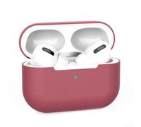 Coque en silicone pour AirPods Pro 2 - Coque antichoc avec crochet - Pochette de rangement souple résistante à la poussière (rouge)