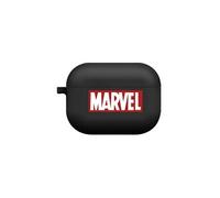 Coque en silicone pour AirPods Pro-Logo de MARVEL rouge-noir