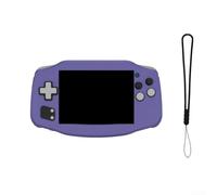 Coque en silicone pour ANBERNIC RG 34XX - Couverture intégrale avec fonctionnalités de prise en main améliorées - Violet