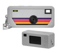 Coque en silicone pour appareil photo numérique Kodak Charmera (version boîte aveugle/boîte unique), découpes précises et protection anti-rayures - Appareil photo non inclus (gris)