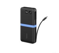 Coque en silicone pour batterie externe Anker 20 000 mAh modèle A1383, coque de protection souple avec découpes précises, pochette légère et résistante aux chocs pour chargeur 87 W (noir)