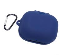 Coque en silicone pour Beats Fit Pro & Studio Buds - Coque antichoc avec porte-clés à mousqueton, peau de protection anti-rayures (bleu)