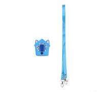 Coque en silicone pour Bitzee Doghouse - Coque de protection souple avec lanière pour animal de compagnie virtuel - Housse antichoc - Violet, bleu, rose, 8,2 x 8 x 5 cm (bleu)