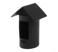 Coque en silicone pour caméra Ring Stick-Up Cam Plug-in, résistante aux intempéries, avec motifs anti-rayures et anti-soleil, accès facile aux ports, noir, 126 x 85 x 70 mm