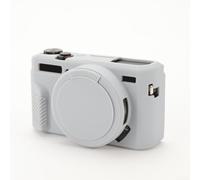 Coque en silicone pour Canon G7X pour Mark II - Étui en caoutchouc souple anti-rayures - Coque de protection légère - Bouton complet pour l'accès - Utilisation quotidienne et extérieur - Options
