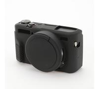 Coque en silicone pour canon G7X pour Mark II - Étui en caoutchouc souple anti-rayures - Coque de protection légère - Bouton complet pour l'accès - Utilisation quotidienne et extérieur - Options