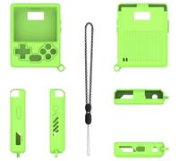 Coque en silicone pour console de jeu portable GKD Pixel 2 avec port précis et alignement des boutons pour une utilisation ininterrompue (vert)